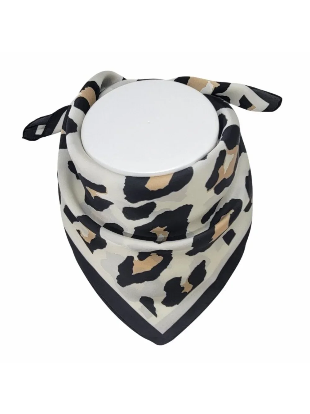 ❤️New Elegant Bandana Square Scarf Silky Satin Animal Print Leopard Wrap Luxury